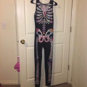 Sugar skull jumpsuit Halloween